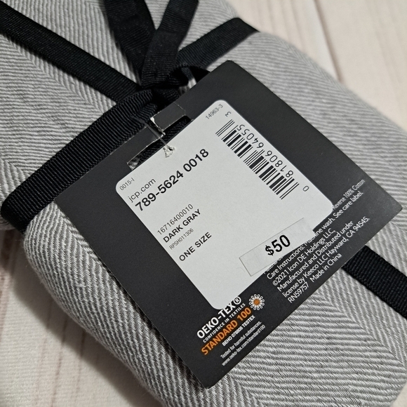 Fieldcrest Luxury Linen and Cotton Blend Napkin 4 Pack - Picture 9 of 9